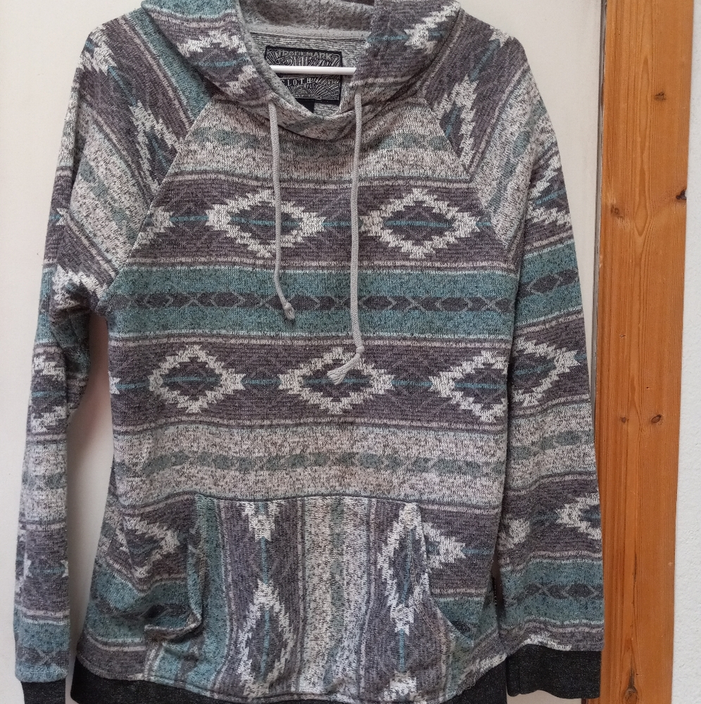 COPY - Brooklyn Cloth Mfg Co Hoodie Mens Medium M Aztec Long Sleeve Pullover 👍